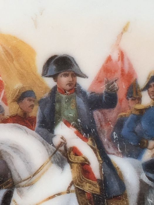 Travessa rendilhada, Napoleão na Batalha de Friedland, cerca 1880