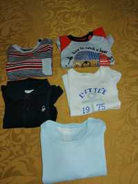 5 camisolas manga comprida, Benetton, H&M, 3 meses