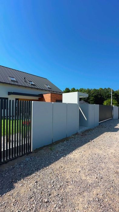 Ogrodzenie grzebieniowe płot nowoczesne ogrodzenie palisada pionowa