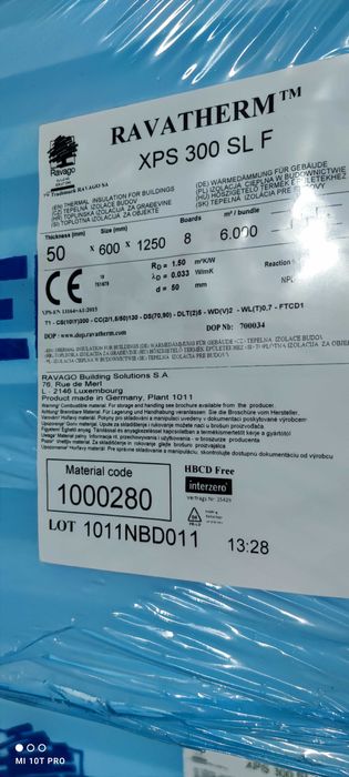 Styropian ekstrudowany XPS 300   (popularnie : styrodur )