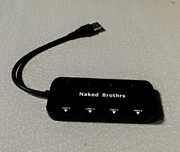 Adaptador USB 3.0 de 4 portas,  interruptores energia led individuais