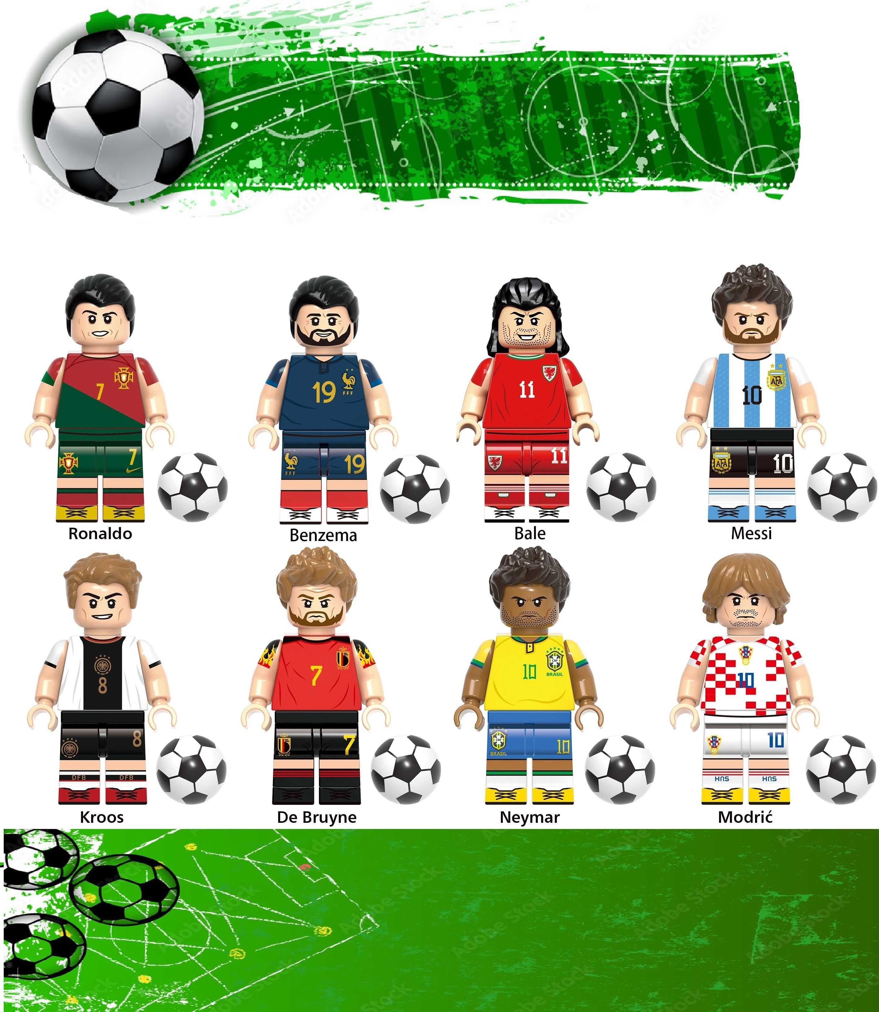 Coleção de bonecos minifiguras Futebol nº9 (compatíveis Lego)