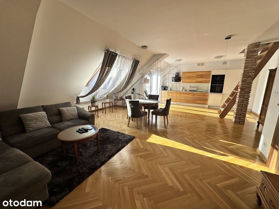 Nowoczesne, dwupoziomowe mieszkanie idealny układ