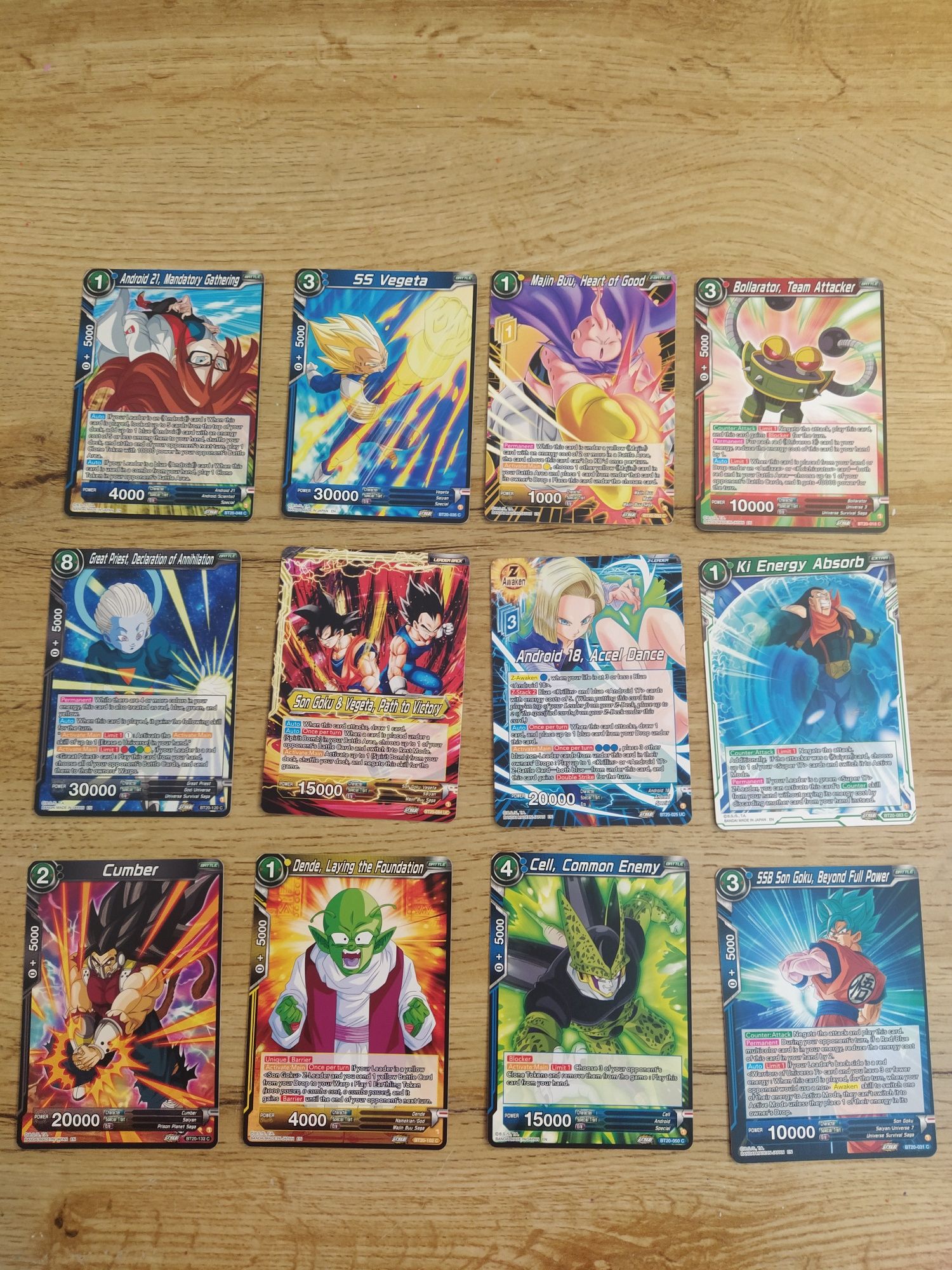 3 - cartas DragonBall