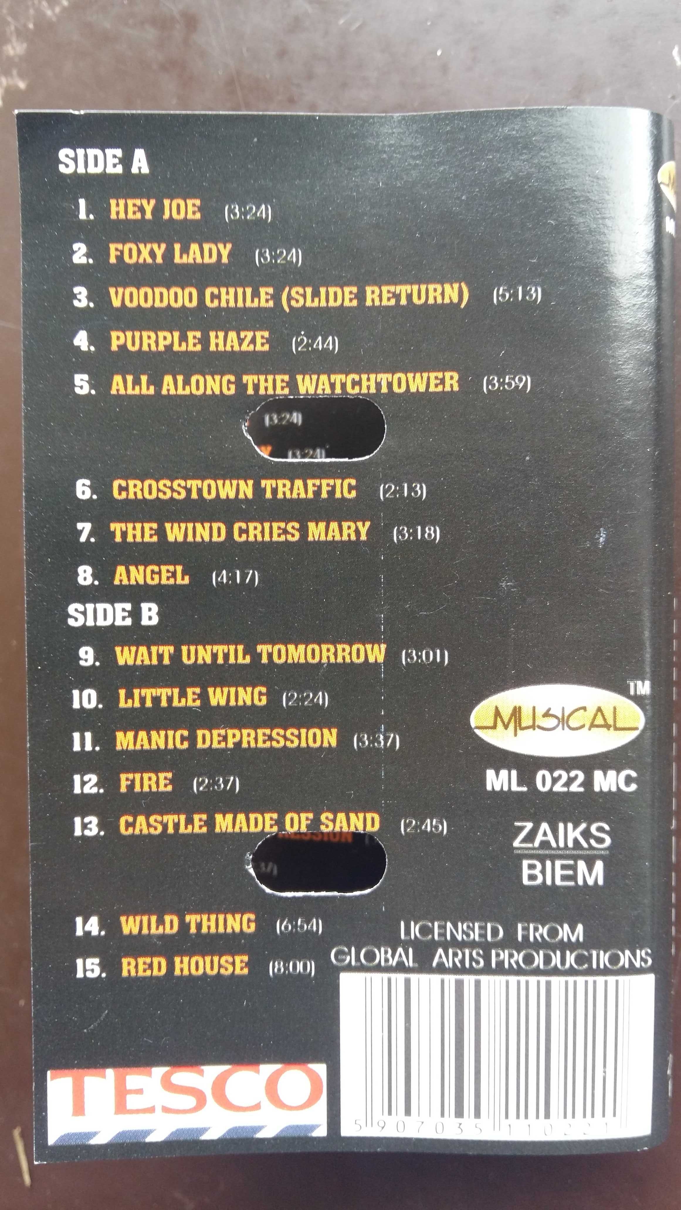 Kaseta magnetofonowa Jimi Hendrix- The Best of