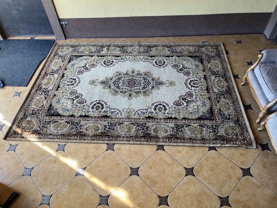 Килим 2 х 3 м з натуральної вовни, коврик з шерсті ретро