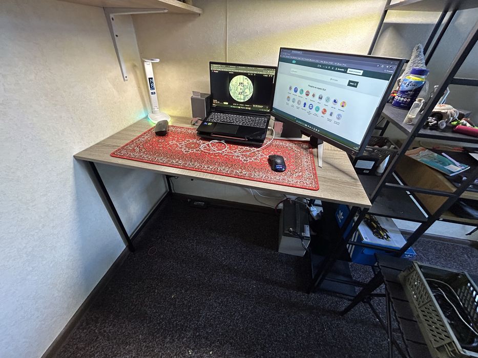 Стіл письмовий VANDBORG 60х120 світлий дуб/чорний