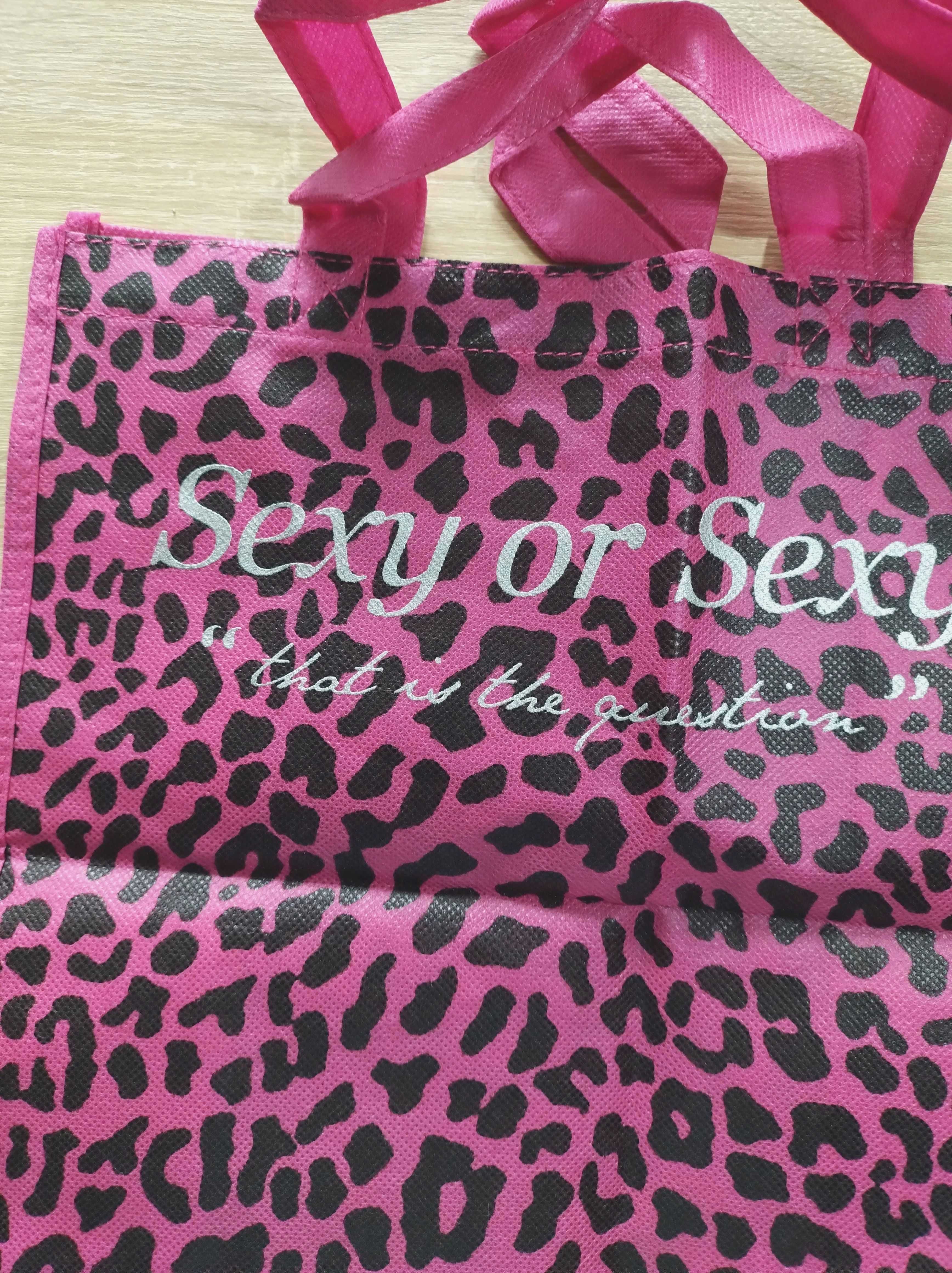Różowa torba w panterkę shopper Tally Weijl scene emo punk panterka