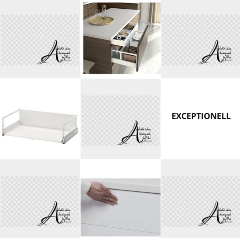 80x45cm. EXCEPTIONELL ikea metod wysoka szuflada
