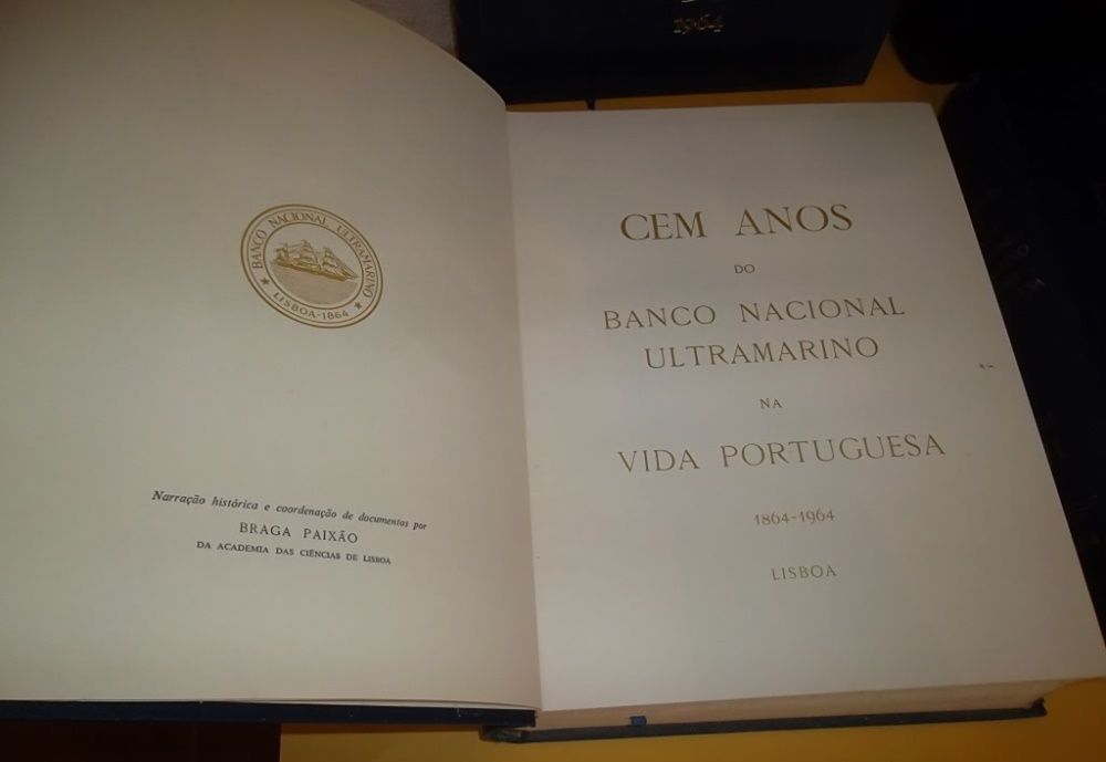 Cem Anos do Banco Nacional Ultramarino 4 volumes