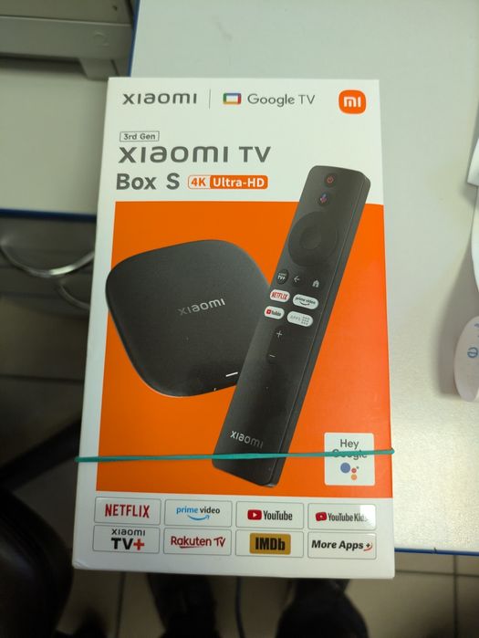 Xiaomi Smart TV Box S 4K Ultra HD 3rd Gen 32GB Wi-Fi 6 Google TV Quad-