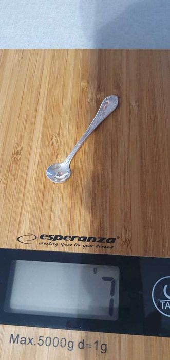 Zestaw Kryształowej Solniczki z Srebrną Łyżeczką i Podstawką