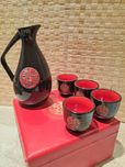 Conjunto oriental / caixa-coffret para saké, da Natura