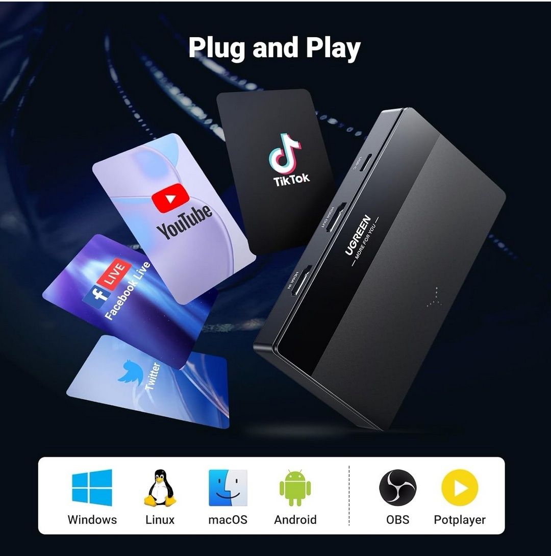 Ugreen Group Limited Ugreen 4K Video Capture Card