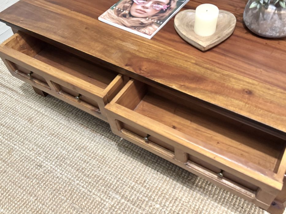 mesa, centro, apoio, movel tv, oriental, teca, indiana, rustica