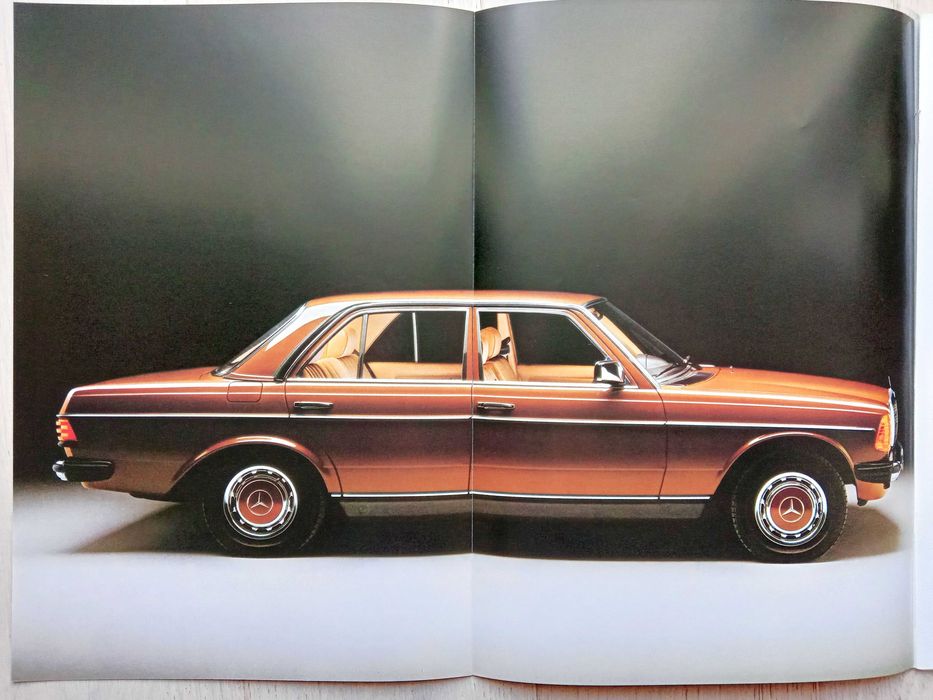 MERCEDES W123 Diesel 1983 (200D 240D 300D) prospekt 34 str., BDB (2nd)