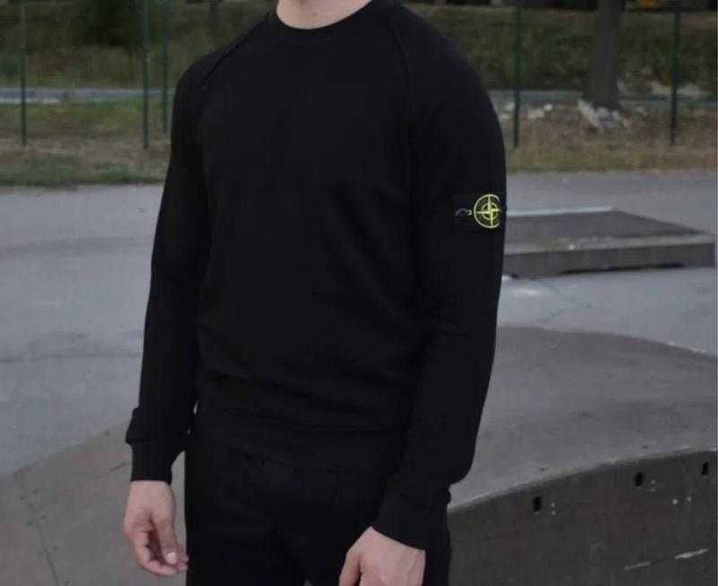 Черная кофта Stone Island — Стон Айленд — Новый стоник XS S M L XL