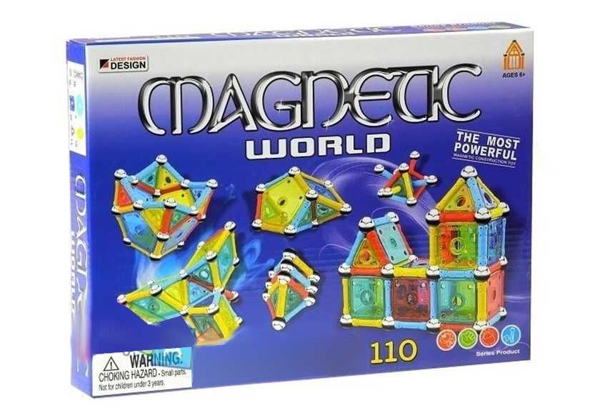 Klocki Magnetyczne Magnetic World 110 Elem. 960