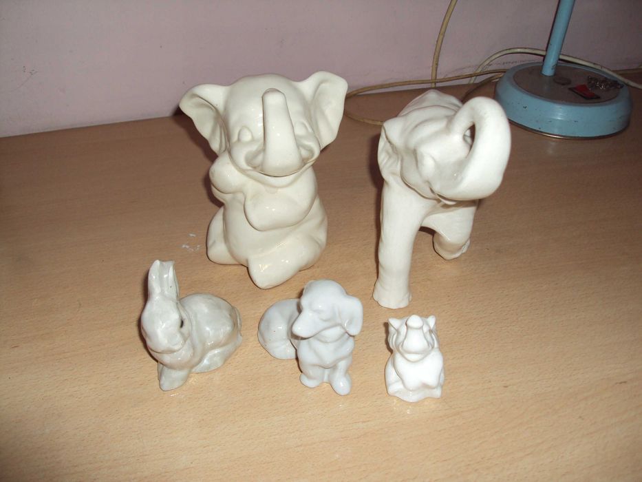 kolekcja zwierząt ceramicznych