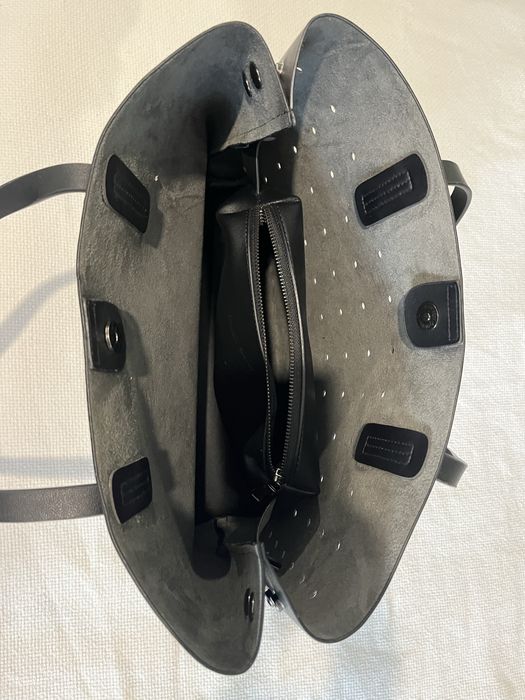 Claudia Canova ,Torba na ramię, Tote bag, perforowana , czarna