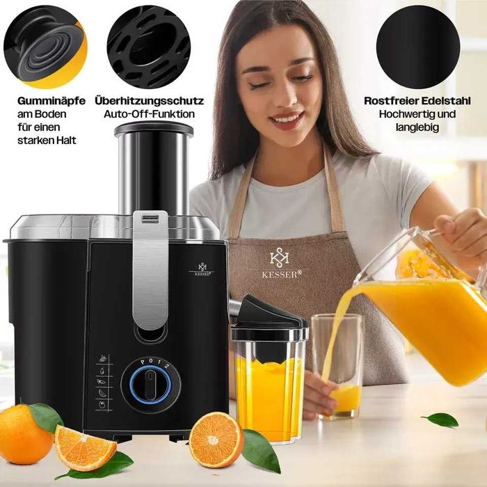 Соковижималка потужна KESSER 1000 Вт до 18 000 об/хв Німеччина