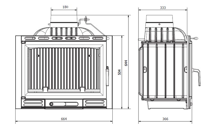 Камінна топка Kawmet w-13A (11,5-14,2kw) БЕЗПЛАТНА ДОСТАВКА