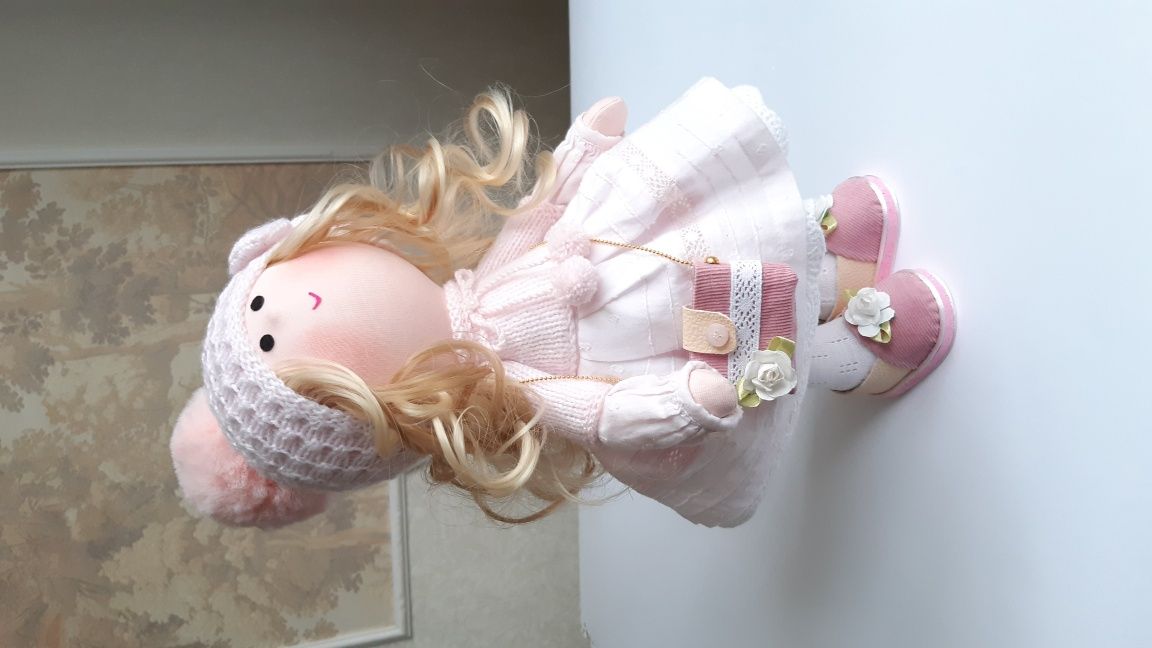 Интерьерная текстильная кукла ручной работы