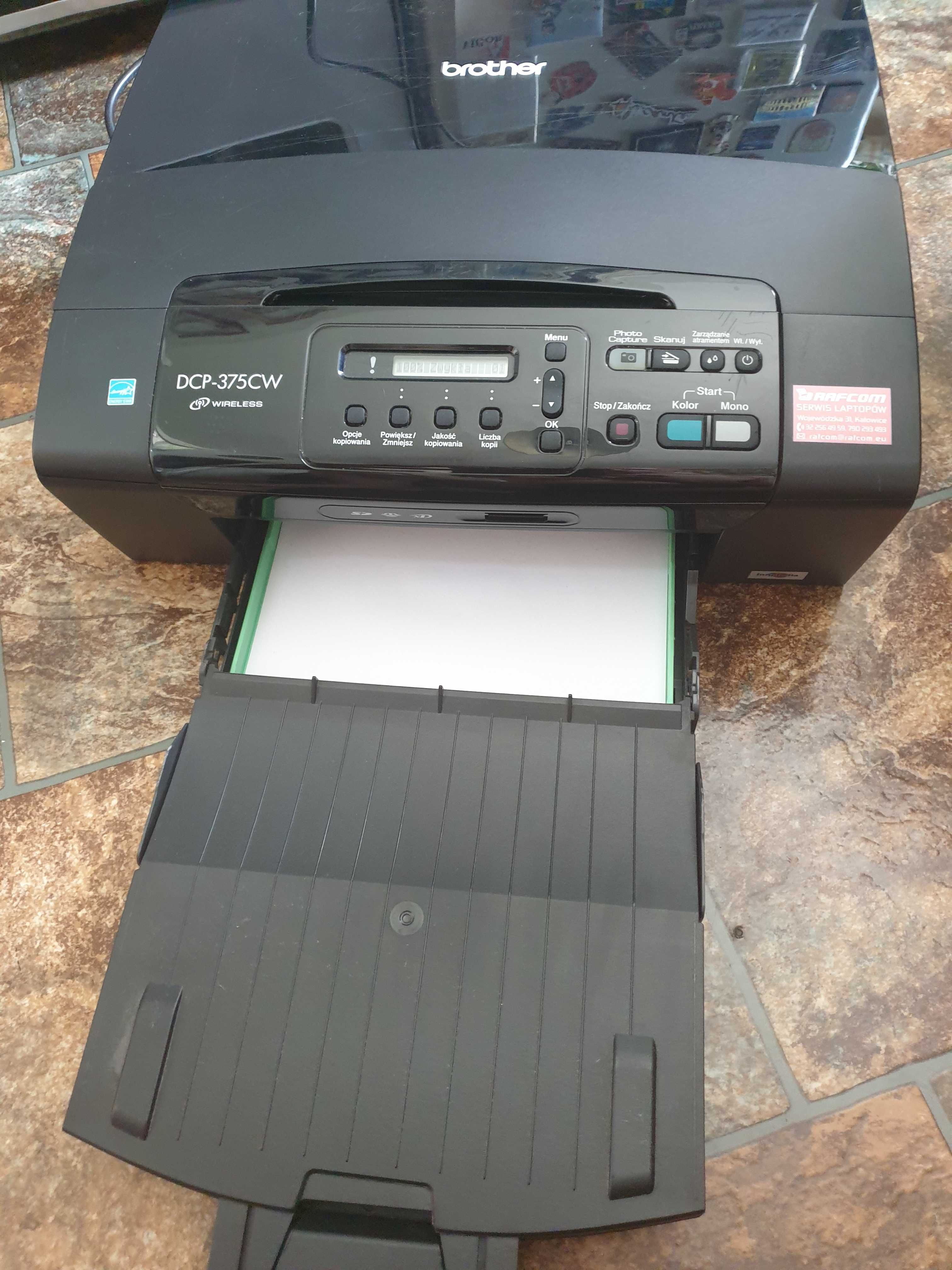 Drukarka Brother DCP-375CW, wi-fi.