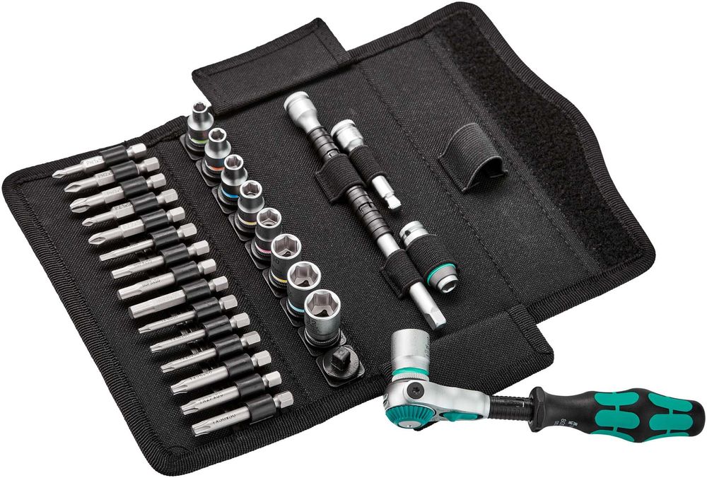 Wera 8100 SA 6 komplet bity nasadki Zyklop 1/4'' Super Jakość Nowy