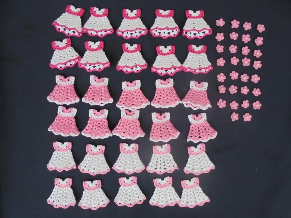 Lembranças em croché, para nascimento, batizado ou babyshower