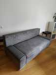 Sofa rozkladana szara