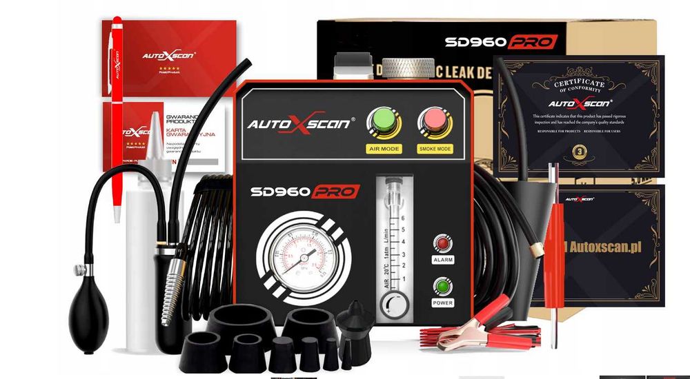 Tester szczelności  SILNIKA RUR GENERATOR DYMU sd960pro zadymiarka