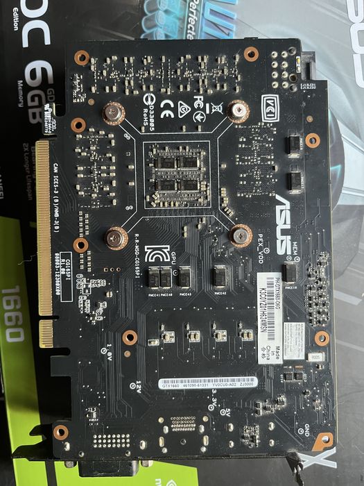 Видеокарта ASUS GeForce GTX 1660 Phoenix OC 6GB