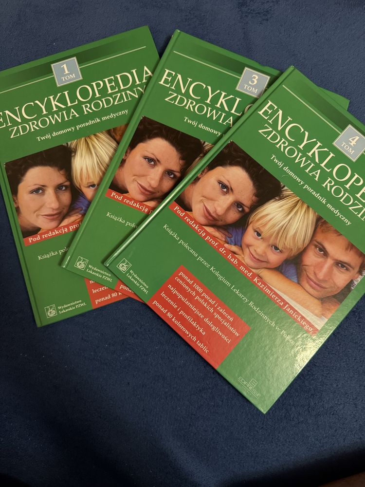 Encyklopedia PWN tomy 1-4 i Encyklopedia zdrowia tom 1,3,4
