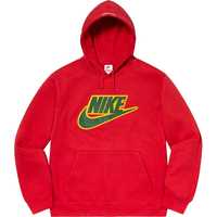 Supreme/Nike Leather Appliqué Hooded Sweatshirt