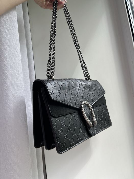 Сумка жіноча чорна Gucci Сумочка чорна крос-боді Gucci женская сумка