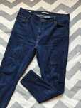 Jeansy dżinsy Levi's Levis z wysokim stanem skinny 721 granatowe 5XL