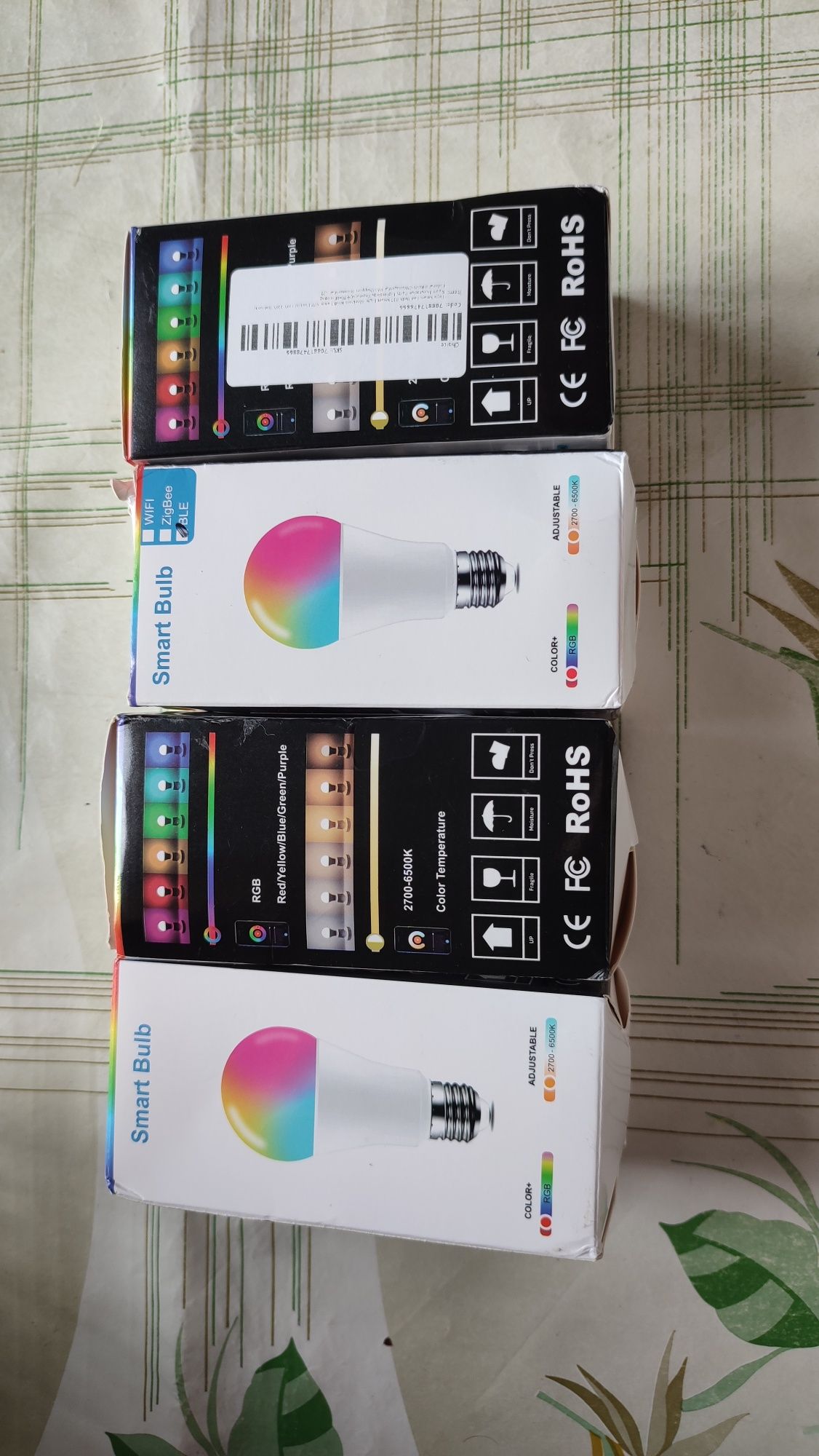 RGB лампа 9w. E27. Bluetooth.