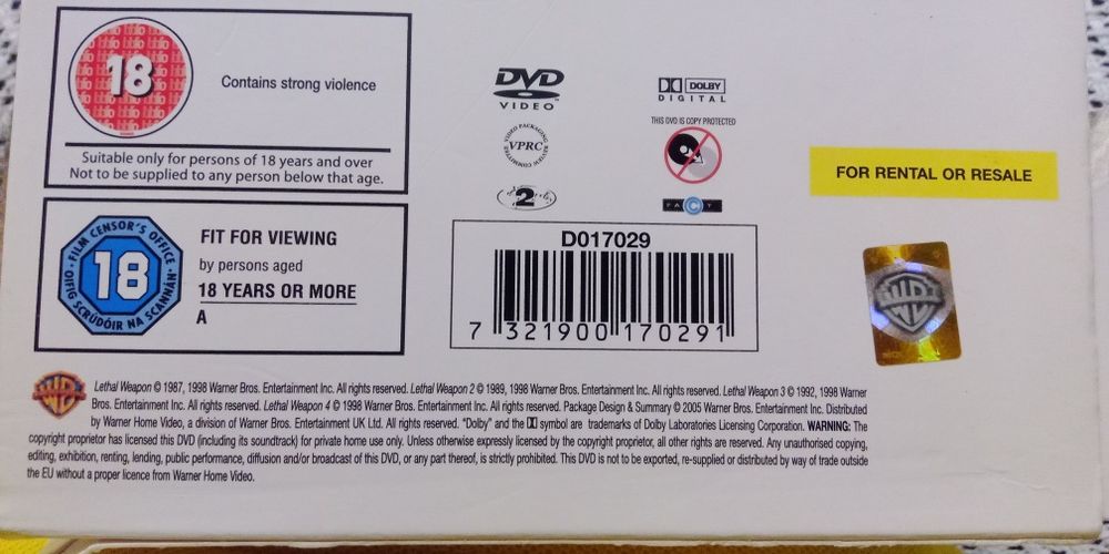 DVD Смертельное оружие