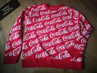 Primark m sweterek coca cola czerowny