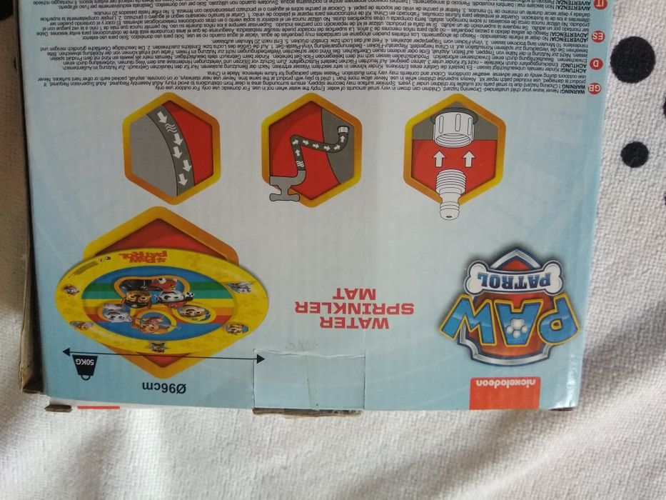 Nowa mata wodna zraszacz Psi Patrol