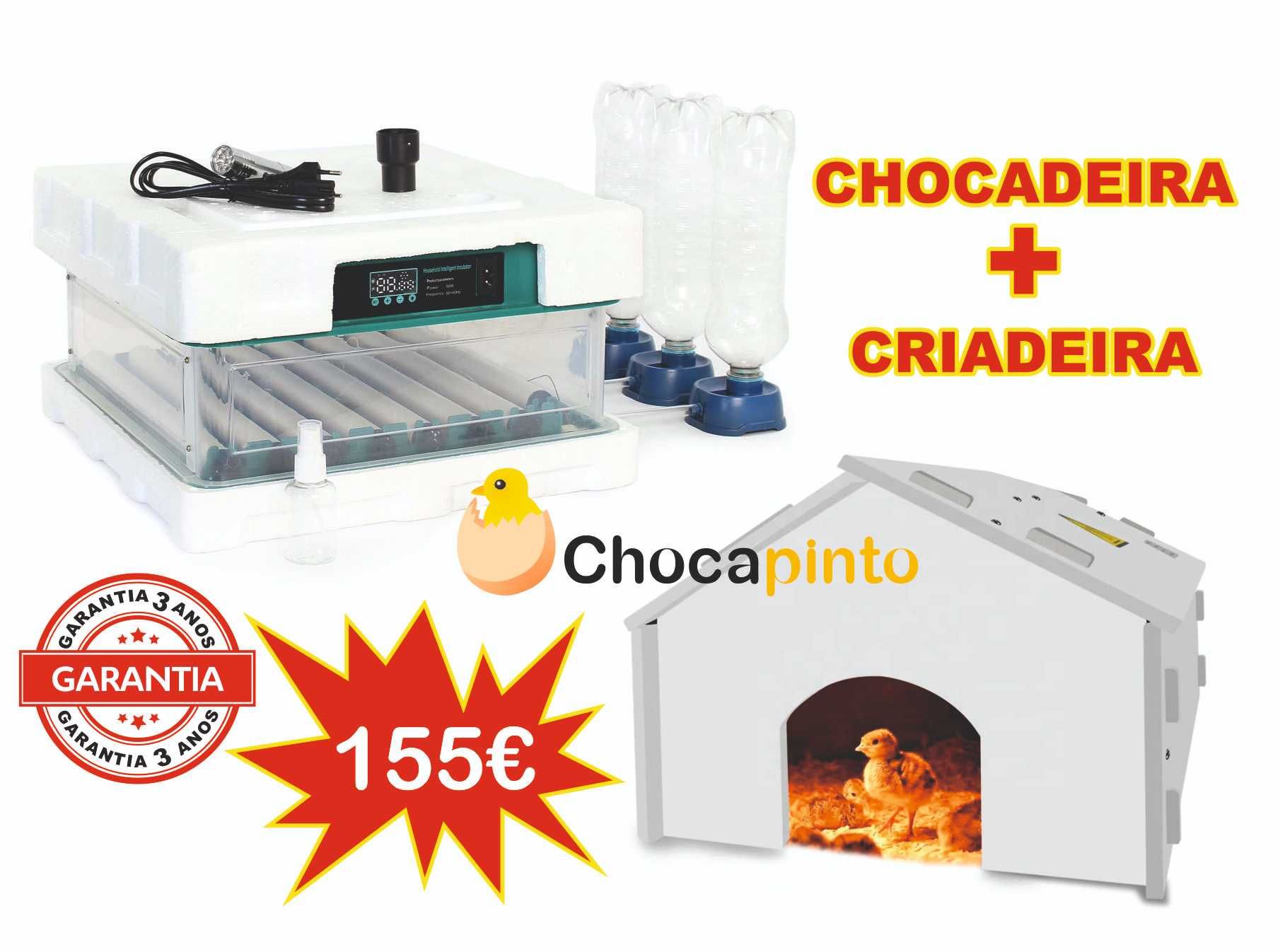Chocadeira / Incubadora 48ovos + Criadeira