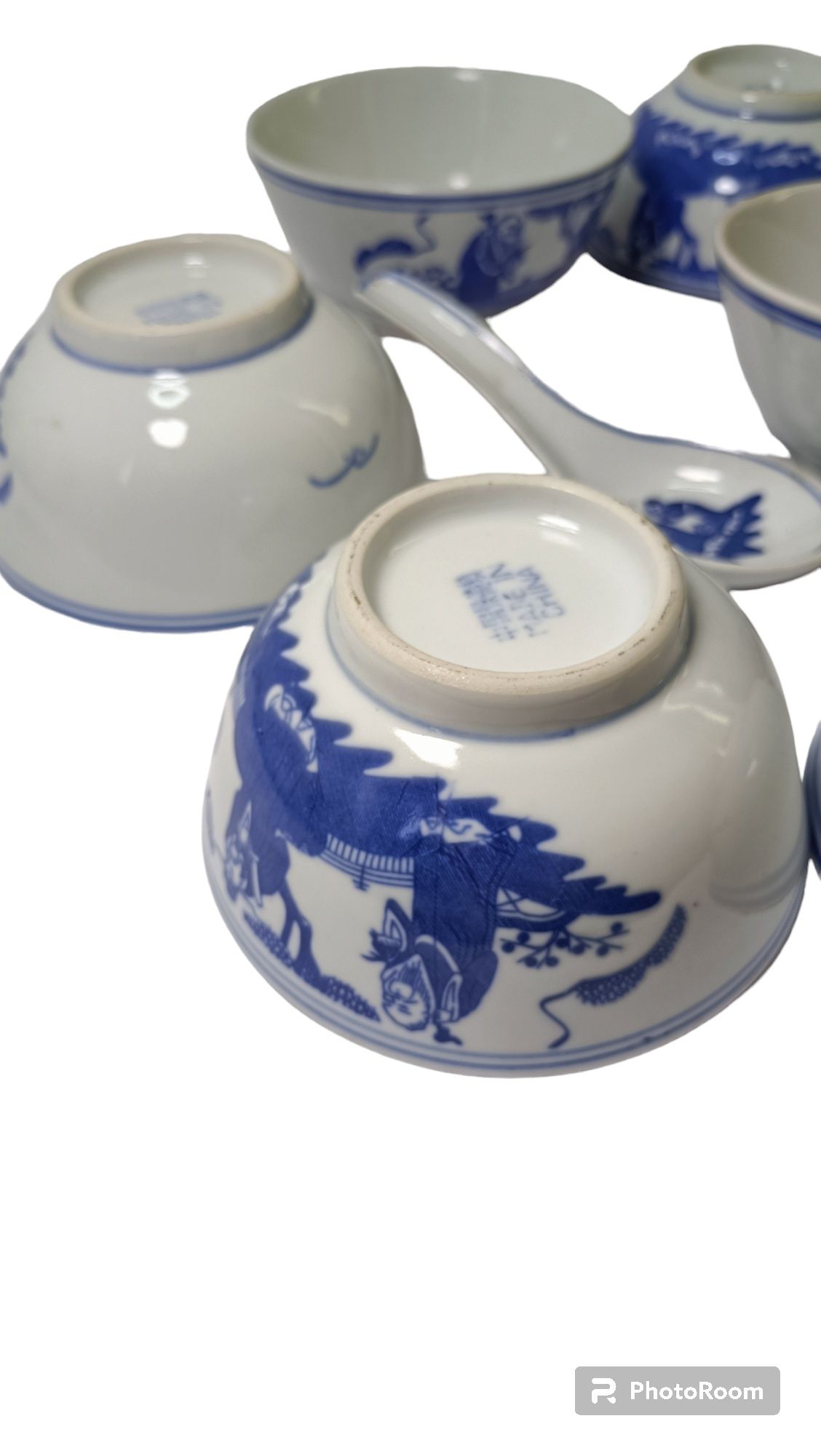 Stare porcelanowe chińskie miseczki komplet z PRL T5