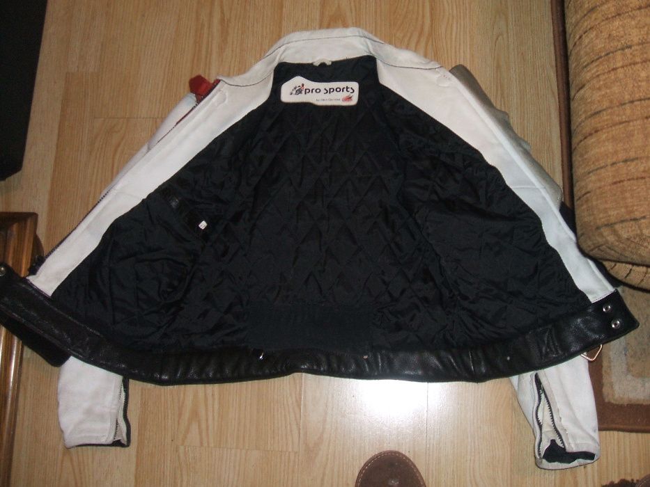 kurtka skórzana damska hein gerick s czarno czerwono biała