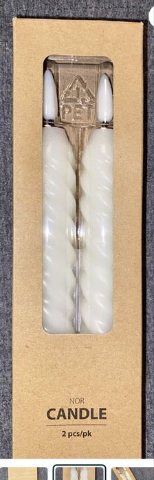 sŚwiece Jysk 2 szt w zestawie bisle