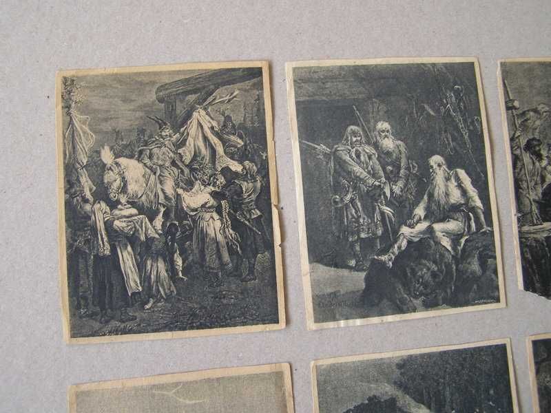 M.Elwiro Andriolli - 6 drzeworytów do " Starej baśni " , k.XIXw.
