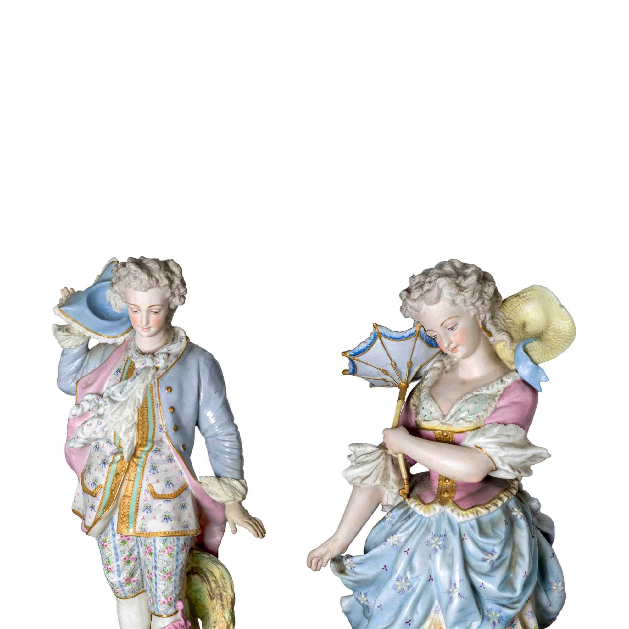 Estatuetas porcelana Limoges de Alpinien Margain | Napoleão III