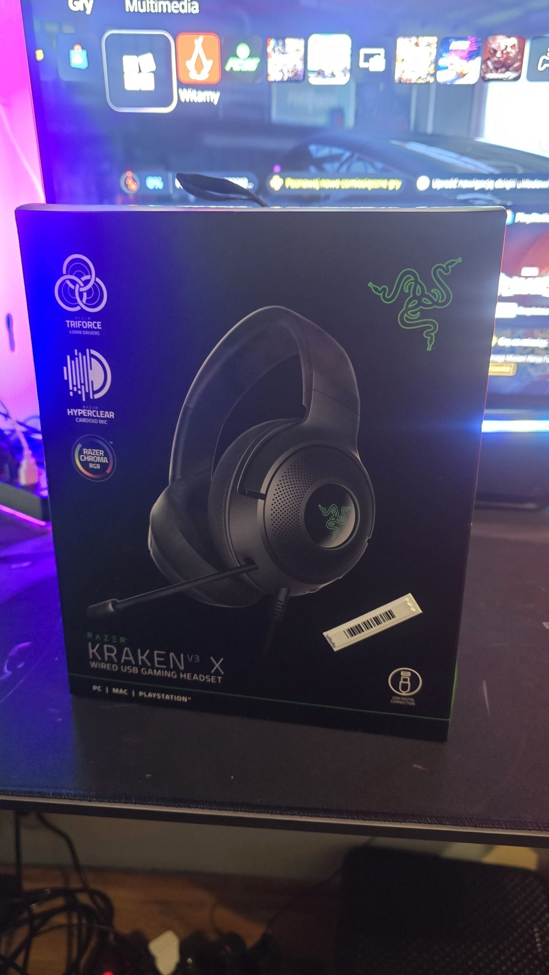 Słuchawki nauszne rayzer kraken  v3 x