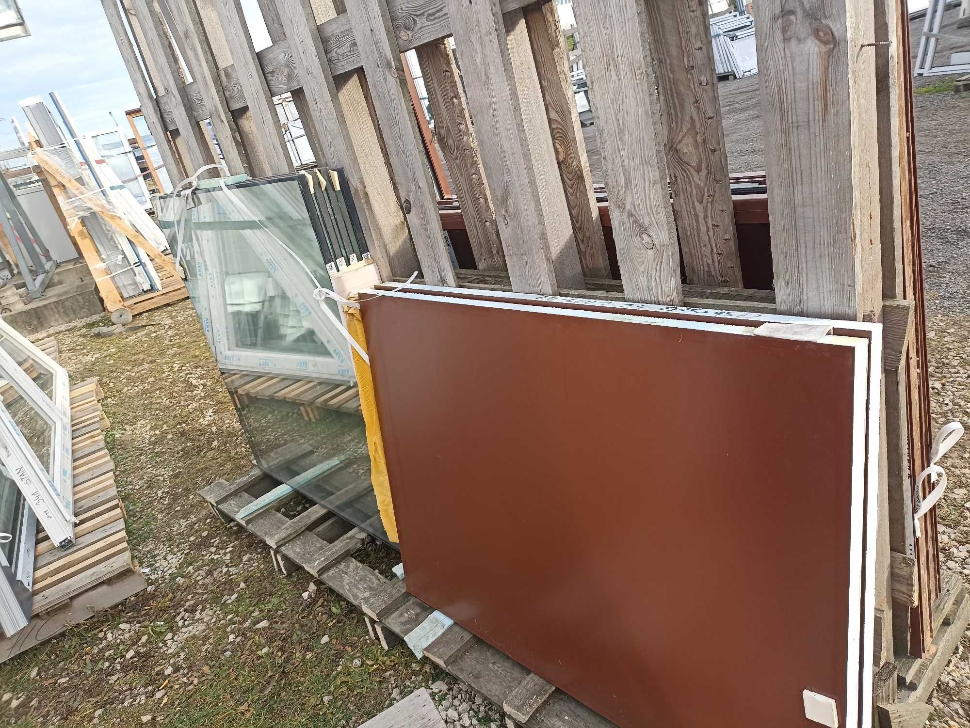 Okno aluminiowe FIX 281/238 BRĄZ