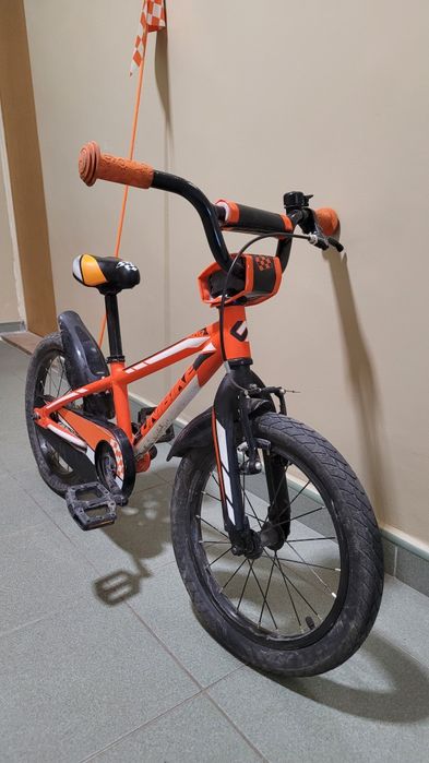 Rower dziecięcy OneBike Viking 16" – pomarańczowo-czarny